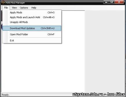 Скачать hon mod manager.